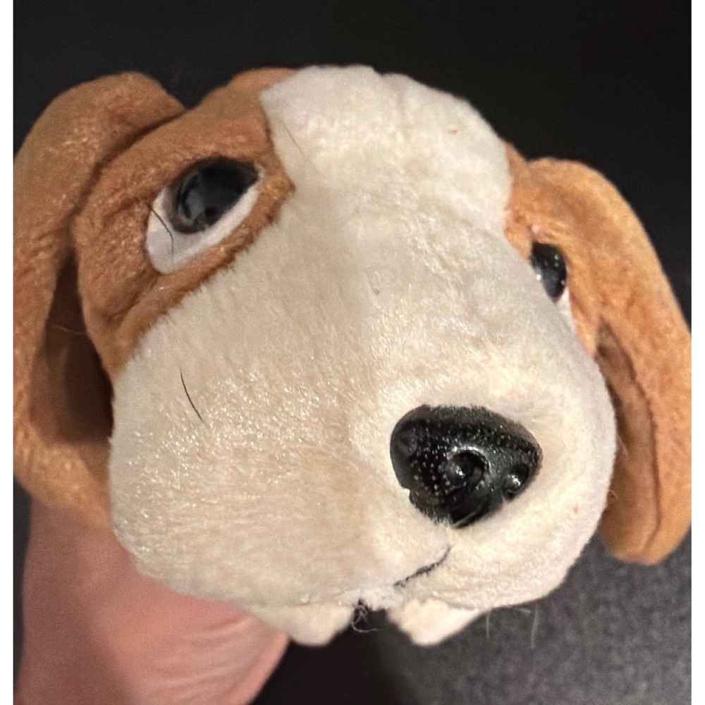 Ty Beanie Babies Tracker Basset Hound Dog Plush Brown White 1998 Retired Vintage